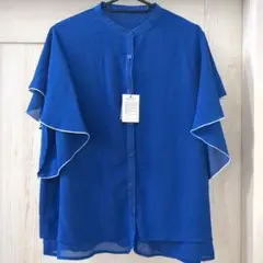 【最終値下げ】OLIVE des OLIVE　半袖　メローブラウス　ブルー