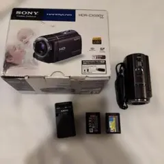 SONY HDR-CX480 ビデオカメラ 本体 予備バッテリー付き - メルカリ