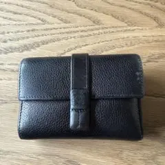 LOEWE 三つ折り財布 ブラック レザーのサムネイル