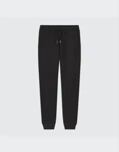 1回着 ユニクロ S UNIQLOヒートテックボアスウェットパンツ　ブラック