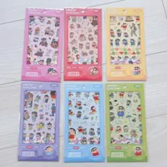韓国限定　正規品　クレヨンしんちゃん　シール　ステッカー　韓国　全6種セット