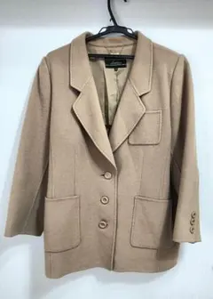 Leilian レリアン カシミア100　ダブルフェイス 　キャメル色　13+のサムネイル