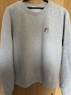 FILA グレー クルーネック トレーナー Lサイズ