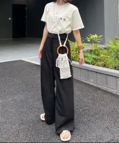 hinari ヘムフック２WAYワイドパンツ XS