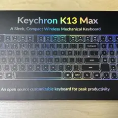 使用時間30分！keychron k13 max US 茶軸 Hスワップ RGB