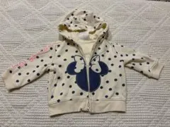 Disney ミニーマウス ドット柄 パーカー 3-6ヶ月