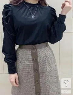 マジェスティックレゴン ベロアパワショルトップス