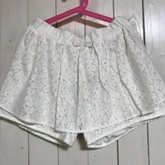 ★GＵ★レースキュロットパンツ★150★ショートパンツ★140★