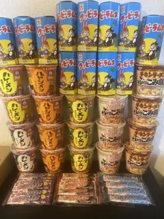 【大容量】日清 カレーめし等×18個、ガブリチュウ14個、クッピーラムネ36袋