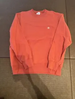 Champion オレンジ スウェットシャツ M