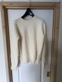 UnitedARROWS カシミヤ アイボリー ウール混紡 長袖セーター M相当