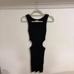 GYDA ノースリーブ ニットワンピース ブラック