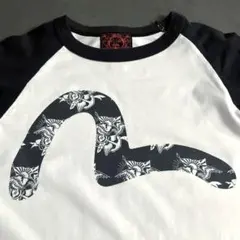 希少◎00s OLD EVISU ラグランブラックのサムネイル