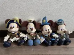 ミッキーマウス ぬいぐるみ 4体セット　ディズニーシー 20周年記念　限定品