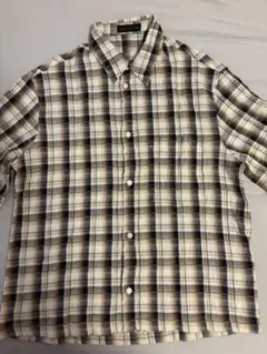 zara 半袖チェックシャツ