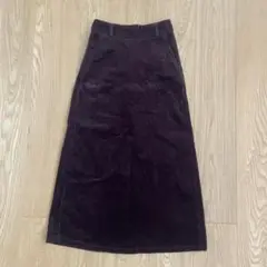 GU コーデュロイAラインロングスカート　Sサイズ