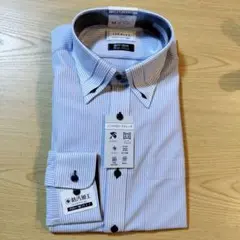 ◎レミュー　M長袖ノンアイロン超ストレッチUVカット吸汗速乾消臭通気性シャツ