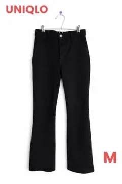 UNIQLO スリムフレアトラウザージーンズ 黒 M