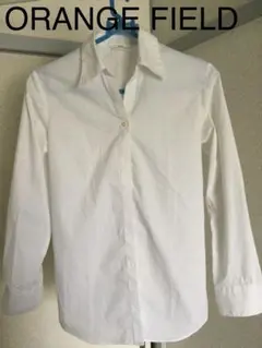12/5迄❗️● 訳あり　ORANGE FIELD ホワイト 長袖シャツ L