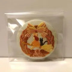 ジブリ 魔女の宅急便 刺繍缶バッジ