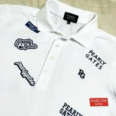 新品 正規品 パーリーゲイツ どうしちゃったPG 半袖 ポロシャツ 白 6