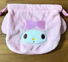 【新品未使用品】 サンリオ  ふわふわ  フェイス 巾着 ガチャ  マイメロ