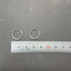 J*s様 シルバー 925フープピアス 小型2個　アクセサリー