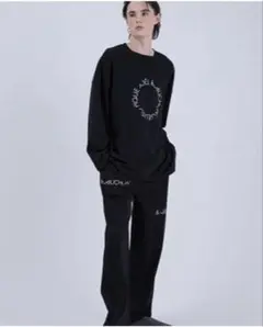ジョエル・ロブション &ジェラートピケ　上下セット　ブラック L