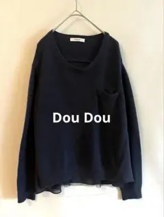 おすすめ★Dou Dou★異素材トップス　切り替え　ニット