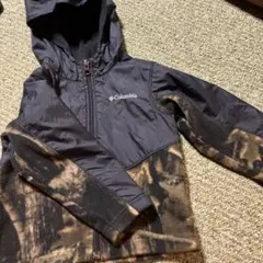Columbia フード付きジャケット 100 黒/迷彩