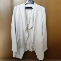 ZARA BASIC ホワイト テーラードジャケット EUR36