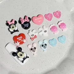 無言購入OK⭕️ ディズニー ミッキー ミニー ネイル　ネイルパーツセット