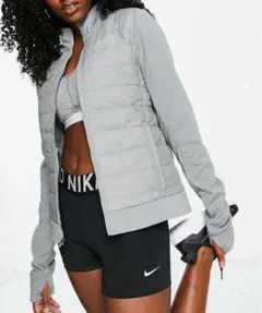 S 新品 ナイキ エアロレイヤー ランニングジャケット 中綿 レディース