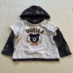 DOUBLE.B フード付きパーカー 90サイズ