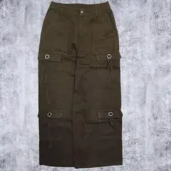 【古着】 カーゴパンツ ワイドパンツ ポケットデザイン ミリタリー ストリート