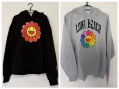 村上隆 LONG BEACHI DISCORD Hoodie グレー Ｌ 2026年最新】村上隆 パーカーの人気アイテム - メルカリ