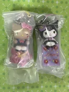サンリオ　ガチャ　キティ　ギャル　クロミ　平成　キーホルダー　日焼け