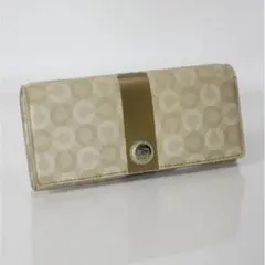 コーチ　長財布　レザー　PVC