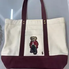 Ralph Lauren ポロベアトートバッグ ボルドーのサムネイル