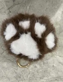 子犬の足跡キーホルダー