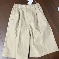 新品　ハーフキュロットパンツ　ベージュM