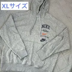 グレー NIKE Nike パーカー ロゴ 裏起毛 XLサイズ