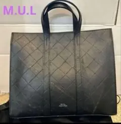 M.U.L.キルティングW型押し スクエアトートS 新品 - メルカリ