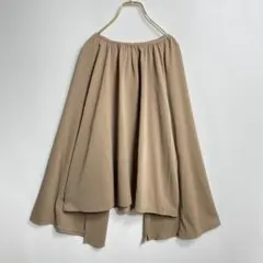 Louere 長袖ブラウス フレアスリットスリーブ ブラウン Lのサムネイル