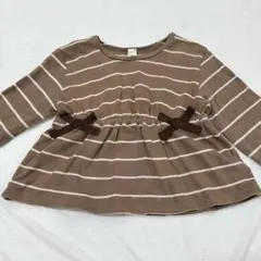 après les cours カットソー 90cm ボーダー 女の子 春秋