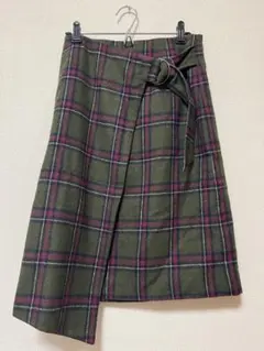 【wcloset】チェックスカート