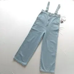 新品タグ付　デニムオーバーオール　FLASH BLUE　サロペット