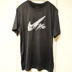 NIKE ロゴプリント Tシャツ ブラックメンズXL難あり