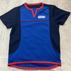 CENTRAL SPORTS 半袖体操服 青/赤(120cm)