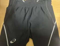 asics スポーツタイツ ショート丈 ブラックMのサムネイル